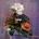 Centro de mesa de flores artificiales con amaryllis y anthurium - Imagen 1