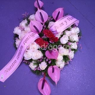 Corazón de flores - Imagen 1