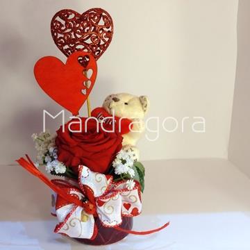 Rosa roja preservada - Imagen 1